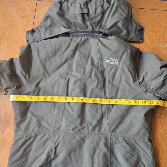 The North Face Inlux 2.0 Womens HyVent Insulated Hooded Jacket Olive Green Sz L - Picture 8 of 12